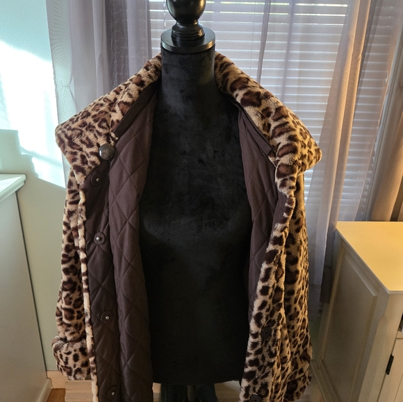 Women's Leopard Butter Soft Coat - Picture 3 of 16